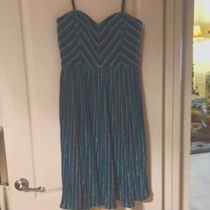 Beautiful glittery,shimmery knee length or  midi dress